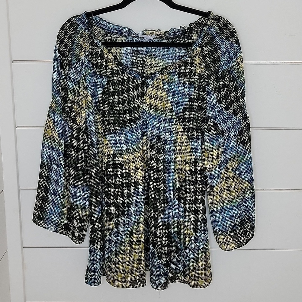 FLORAL & IVY large flowy blouse